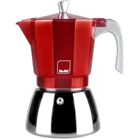 Ibili Cafetière Expresso Elba Rouge, 12 Tasses