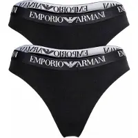 Emporio Armani String noir / blanc
