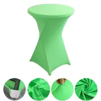 Markenlos Nappe ronde en polyester pour protéger la surface de la table, idéale pour la décoration d'hôtels et de mariages, nappe élastique pour tables de banquet (violet, 80x110 cm)