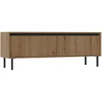 Selsey Osaka - Meuble TV avec 2 tiroirs, imitation chêne Evoke, 140 cm