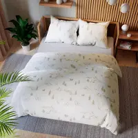 MARKIZETA HOME Linge de lit, parure de lit en satin de coton 160 x 200 Mokosz Noël, animaux