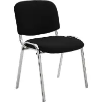 CLP Chaise visiteur Ken chrome tissu