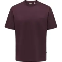 Only & Sons T-Shirt 'ONSFRED' lie de vin