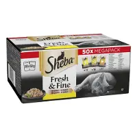 Sheba Fresh&Fine 50x50 g avec poulet, volaille, dinde en sauce