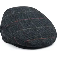 Barbour Wilkin Casquette Plate Chevrons Multicoloré Vert Vert foncé taille L