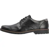 Rieker Chaussures de ville pour hommes , couleur noire, style décontracté