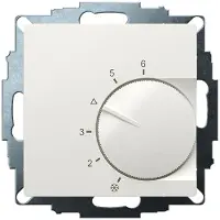 Eberle UTE 1033-RAL9010-G-55 Thermostat d'ambiance encastré 5 à 30°C, Thermostat, Blanc