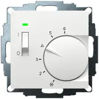 Eberle UTE 1011-RAL9016-M-55 Thermostat d'ambiance encastré 5 à 30°C, Thermostat, Blanc