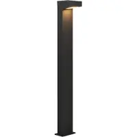 Zafferano Forward Borne Lumineuse Led 90 Cm Asymétrique 13W 3000K Noir: Solution D'Éclairage Extérieur Au Design Minimaliste Et Haute Efficacité Efficace