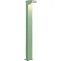 Zafferano Forward Borne Lumineuse Asymétrique 13X15X90 Cm En Aluminium Sauge, 13W, Led 3000K, Ip65 Pour Éclairage De Jardins Et Allées Piétonnes Extérieures