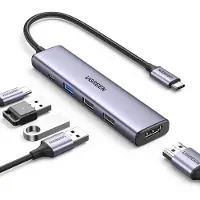 UGREEN Adaptateur multifonction USB-C PD vers HDMI, USB-A