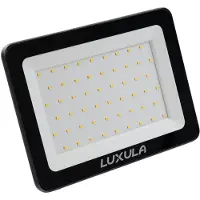 Luxula , projecteur LED, 50 W, 4000 K (blanc neutre), noir, indice de protection IP65