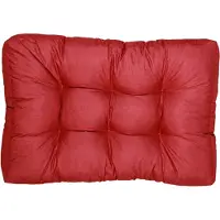 Bananair Coussins palette assise en polyester 120x80x15 cm rouge