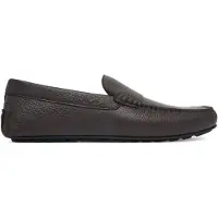 BOSS Mocassins en cuir foulonné avec semelle à picots