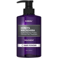 Kundal Honey & Macadamia Baby Powder soin hydratant intense pour cheveux secs et abîmés 500 ml