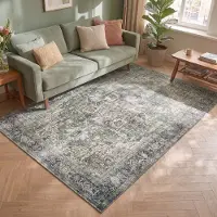 FRAAI Tapis vintage | Lugan Vert | 230x330cm | Vert | Rectangulaire | Tapis
