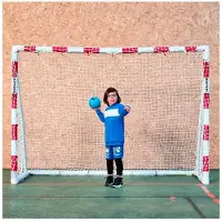 Sportifrance Sporti France : Porte de handball en PVC, couleur beige, dimensions 240 x 170 cm