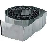 Relaxdays 2 bordures de pelouse de 10 m, bordure de parterre en métal galvanisé, flexible, pour parterres ou pelouses, hauteur 16 cm, couleur argent