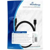 MediaRange MRCS182 Lade- & Datenk. USB 3.0 auf USB Type-C 1.8m