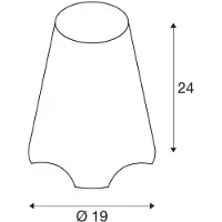 SLV Kirocone E27 Lampe de table blanc IP44