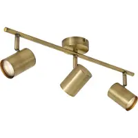 QAZQA Spot moderne inclinable bronze 3 lumières - Jeana
