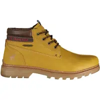 U.s. polo assn. Bottines pour homme jaunes à lacets avec détails contrastés