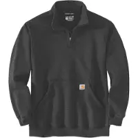 Carhartt Quarter-Zip, sweat-shirt ,Gris Foncé ,L