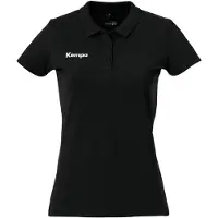 Kempa Womens Ladies Short Sleeve Polo Shirt Top Sports Training Handball Black XS