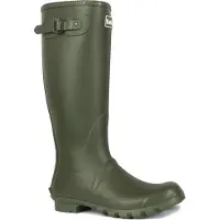 Barbour Bottes en caoutchouc 'Bede' vert foncé / blanc