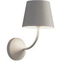 Zafferano Ai Lati Poldina Applique 230V Led 5.4W 2700K 446Lm Ip54, Structure En Aluminium Moulé Sous Pression Peint En Blanc, Design Minimaliste Moderne