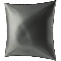 Ailoria BEAUTY SLEEP Housse d'oreiller en soie à fermeture éclair (65x65) (anthracite) (Taie d’oreiller, 65 x 65 cm)