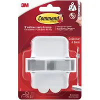 Command Crochet adhésif Coinceur balai, , blanc 1.8 kg