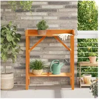 vidaXL Table de rempotage Marron 75 x 40 x 90 cm Bois de pin massif