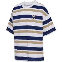 Hummel T-Shirt beige foncé / bleu / blanc