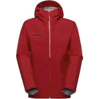 Mammut - Veste de randonnée imperméable en GORE-TEX ePE - Crater Light HS Hooded Jacket Men Dark Red pour Homme - Taille XL - Rouge