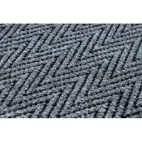 Rugsx Paillasson antidérapant pour les mètres courants 100 cm MAGNUS 2954 Zigzag extérieur, intérieur gris 100x270 cm