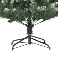 vidaXL Sapin de Noël artificiel avec 150 LED Vert 105 x 105 x 150 cm