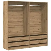 vidaXL Armoire Artisan-Chêne 100x50x200 cm Bois composite
