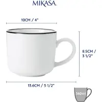 MIKASA Tasse 360ml 4 Unités