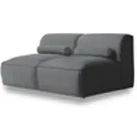 Miuform Flex Felix - Canapé modulable 2 places - 152x96cm - Gris foncé - Canapé modulable canapé