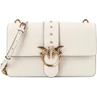 Pinko Sac à bandoulière 'Love One Classic St. Cl Vitello Seta' blanc