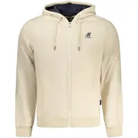 U.S. Grand Polo Hommes, Pull-over, Sweat-shirt à capuche et fermeture éclair beige pour homme de la marque Us Grand, Beige, (L)