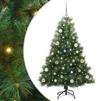 vidaXL Sapin de Noël artificiel avec 150 LED Vert 150 cm PE et PVC