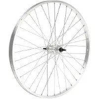 Mvtek 26´´ X 1.75 R Cycles Front Wheel Argenté 9 x 100 mm
