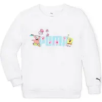 Puma X Spongebob Crew Sweatshirt Blanc 24 Months-3 Years Garçon