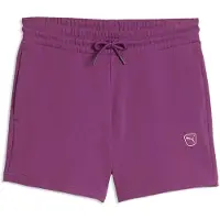 Puma Femmes, Bas de sport, ESS ELEVATED Mid-Rise Shorts 5" (L), Violet