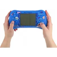 Jeu électronique d'arcade pour enfants, console Tetris avec effets sonores - Bleu