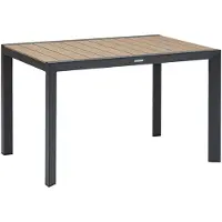 Hespéride Table De Jardin Rectangulaire Alu Evasion 4 Places Effet Bois -