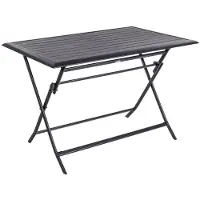 Hespéride Table Pliante Rectangulaire Azua - 4 Places - Graphite
