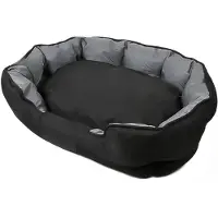 OEM Lit pour chien - Imperméable et résistant aux griffures - Coussin amovible - Revêtement en toile Oxford lavable - Lit confortable pour grands chiens - Taille L
